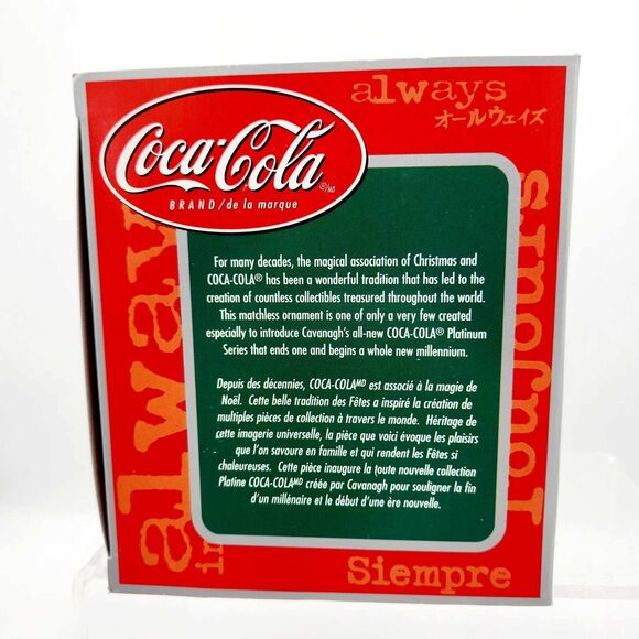 Coca-Cola Coke 2000 Platinum Series Collection Christmas Ornament Delivery Truck - Picture 6 of 7